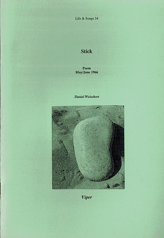 Stick. Poem. May /June 1966.