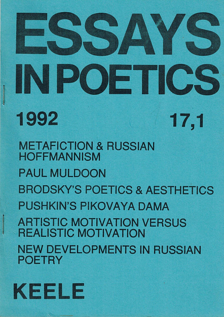 New Developments in Russian Poetry: Mikhail Gronas and Dmitry Kuzmin.
