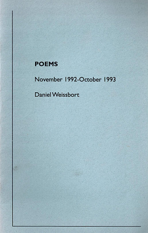 Poems: November 1992 - October 1993.
