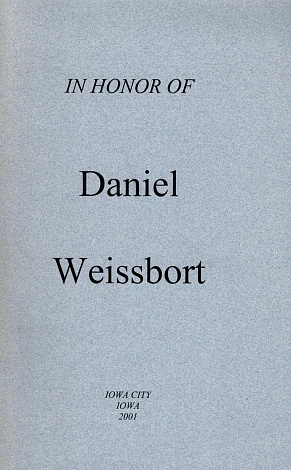 In Honor of Daniel Weissbort.