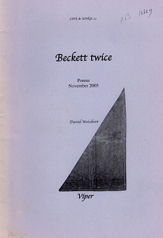 Beckett twice. Poems. November 2005.